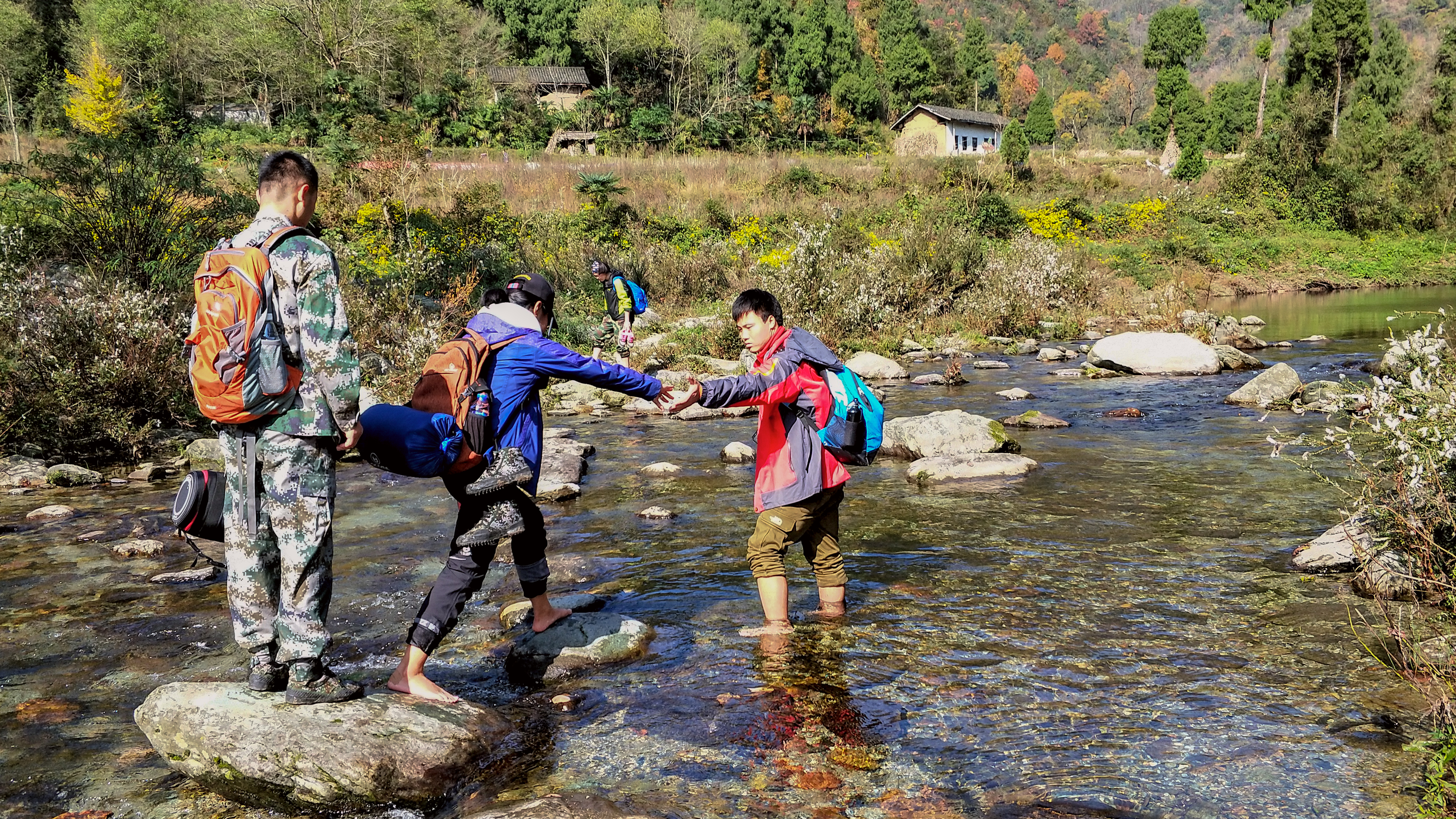 野外调查涉水样地
